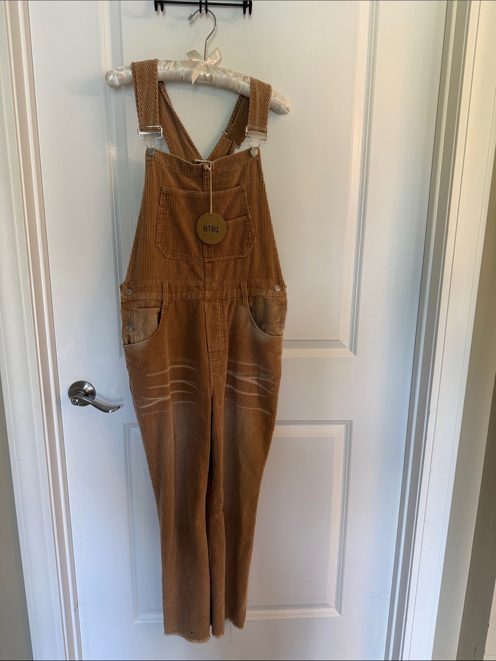 BiBi Tan Corduroy Overalls